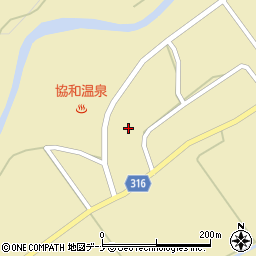 秋田県大仙市協和船岡中庄内道ノ下37-3周辺の地図