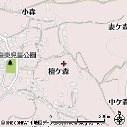 岩手県盛岡市東安庭檀ケ森12周辺の地図