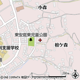 岩手県盛岡市東安庭檀ケ森80周辺の地図