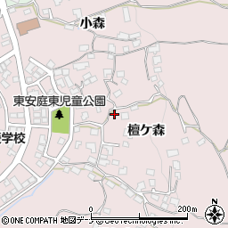 岩手県盛岡市東安庭檀ケ森68周辺の地図