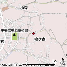 岩手県盛岡市東安庭檀ケ森74周辺の地図