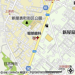 秋田県秋田市新屋表町11-2周辺の地図