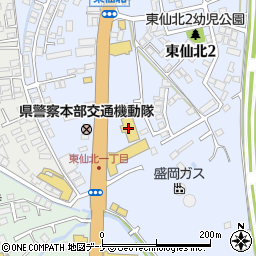 快活CLUB盛岡バイパス店周辺の地図