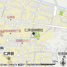 仁井田神明社周辺の地図