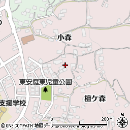 岩手県盛岡市東安庭小森8周辺の地図