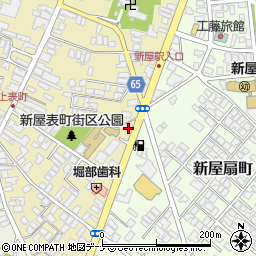 秋田県秋田市新屋表町8-2周辺の地図