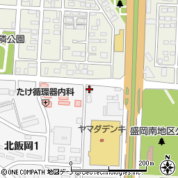 ヤマダ・ウッドハウス盛岡店周辺の地図