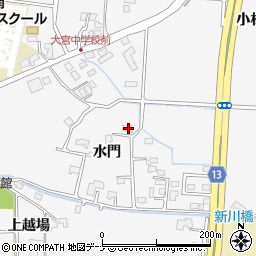 岩手県盛岡市本宮水門21周辺の地図