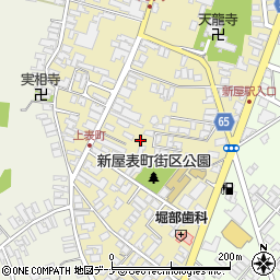 秋田県秋田市新屋表町周辺の地図