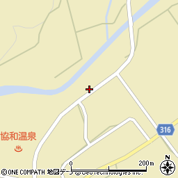 秋田県大仙市協和船岡庄内道ノ下496周辺の地図