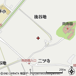 秋田県秋田市上北手猿田後谷地周辺の地図