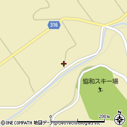 秋田県大仙市協和船岡上庄内59周辺の地図