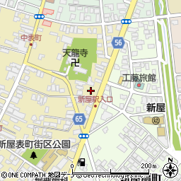 秋田県秋田市新屋表町2-22周辺の地図