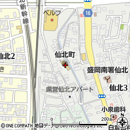 仙北町周辺の地図
