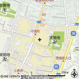 秋田県秋田市新屋表町2-44周辺の地図