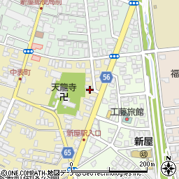 秋田県秋田市新屋表町2-9周辺の地図