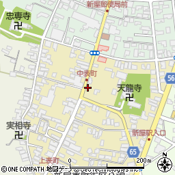 秋田県秋田市新屋表町2-45周辺の地図