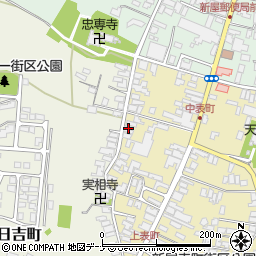 秋田県秋田市新屋表町5-37周辺の地図