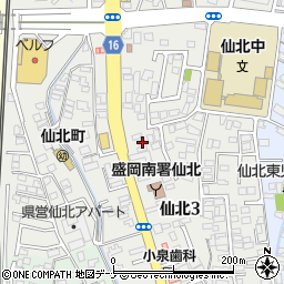 ゆうび苑盛岡店周辺の地図