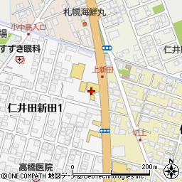 秋田トヨタ自動車仁井田店周辺の地図