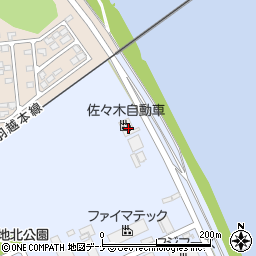秋田県秋田市新屋鳥木町1-30周辺の地図