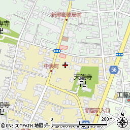 秋田県秋田市新屋表町2-50周辺の地図