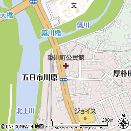 簗川町公民館周辺の地図