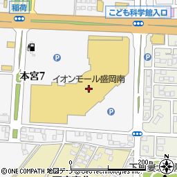 北日本銀行イオン盛岡南ショッピングセンター ＡＴＭ周辺の地図