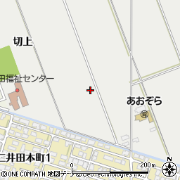 秋田県秋田市仁井田切上周辺の地図