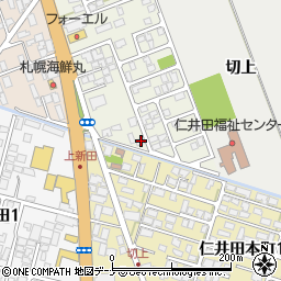 秋田県秋田市仁井田栄町16-20周辺の地図