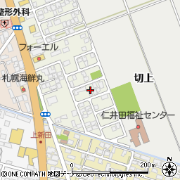 秋田県秋田市仁井田栄町13周辺の地図
