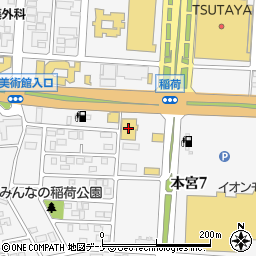 洋服の青山盛岡盛南店周辺の地図