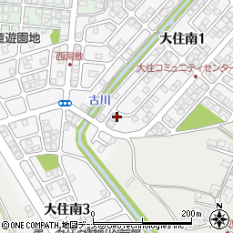 秋田県秋田市大住南周辺の地図