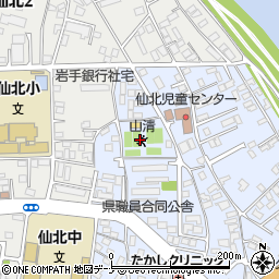 山清テニスクラブ周辺の地図