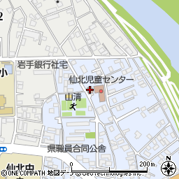 東仙北公民館周辺の地図