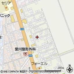 秋田県秋田市仁井田栄町4-16周辺の地図