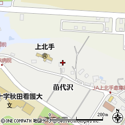 秋田市　南部市民サービスセンター上北手地区コミュニティセンター周辺の地図