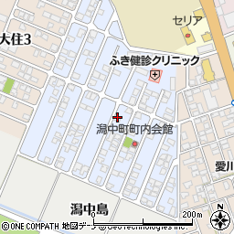 秋田県秋田市仁井田潟中町周辺の地図