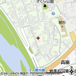 岩手県盛岡市神子田町9-50周辺の地図