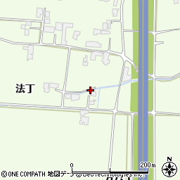 岩手県盛岡市中太田法丁周辺の地図