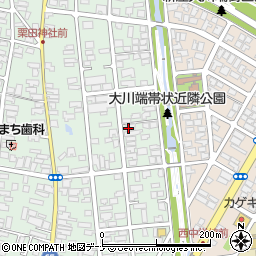 秋田県秋田市新屋元町周辺の地図