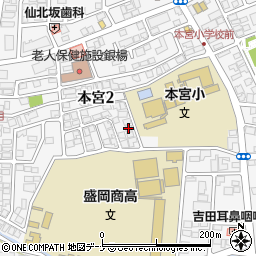 本宮学童保育クラブ周辺の地図