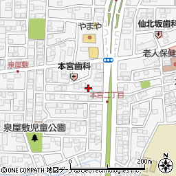 岩崎電気株式会社　盛岡営業所周辺の地図