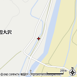 秋田県秋田市河辺大沢中島周辺の地図