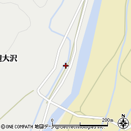 秋田県秋田市河辺大沢中島8周辺の地図