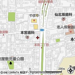 玉野総合コンサルタント株式会社　盛岡事務所周辺の地図
