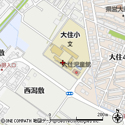 秋田市立大住小学校周辺の地図