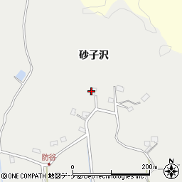 秋田県秋田市上北手猿田砂子沢133周辺の地図