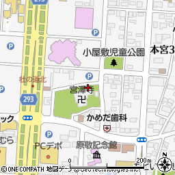 岩手県盛岡市本宮周辺の地図