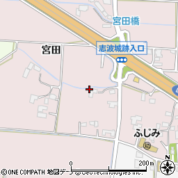 岩手県盛岡市下太田宮田周辺の地図